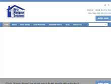 Tablet Screenshot of firstmortgagesolutions.com